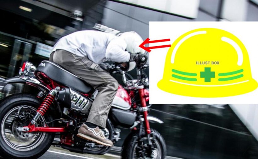 ▲バイクに“工事現場のドカヘル”はOKなの？