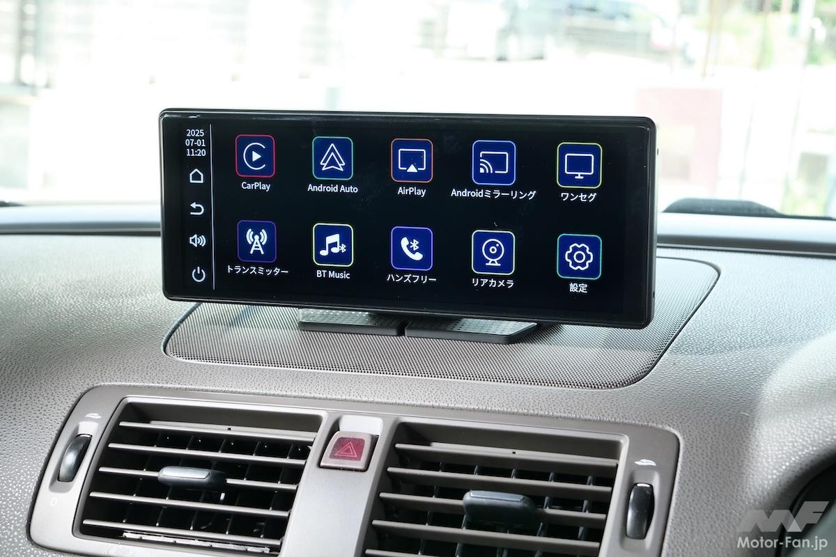 カメラ付き 1DIN ディスプレイオーディオ CarPlay wireless 9インチ大