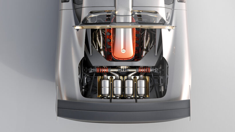 ゴードン・マレー・スペシャルビークルズが発表した「GMSV S1 LM」のパワーユニット。