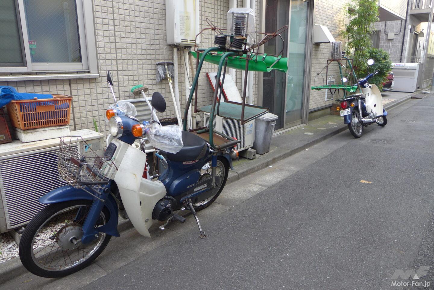 蕎麦屋の出前といえばスーパーカブ×出前機！ その歴史は江戸時代に遡る