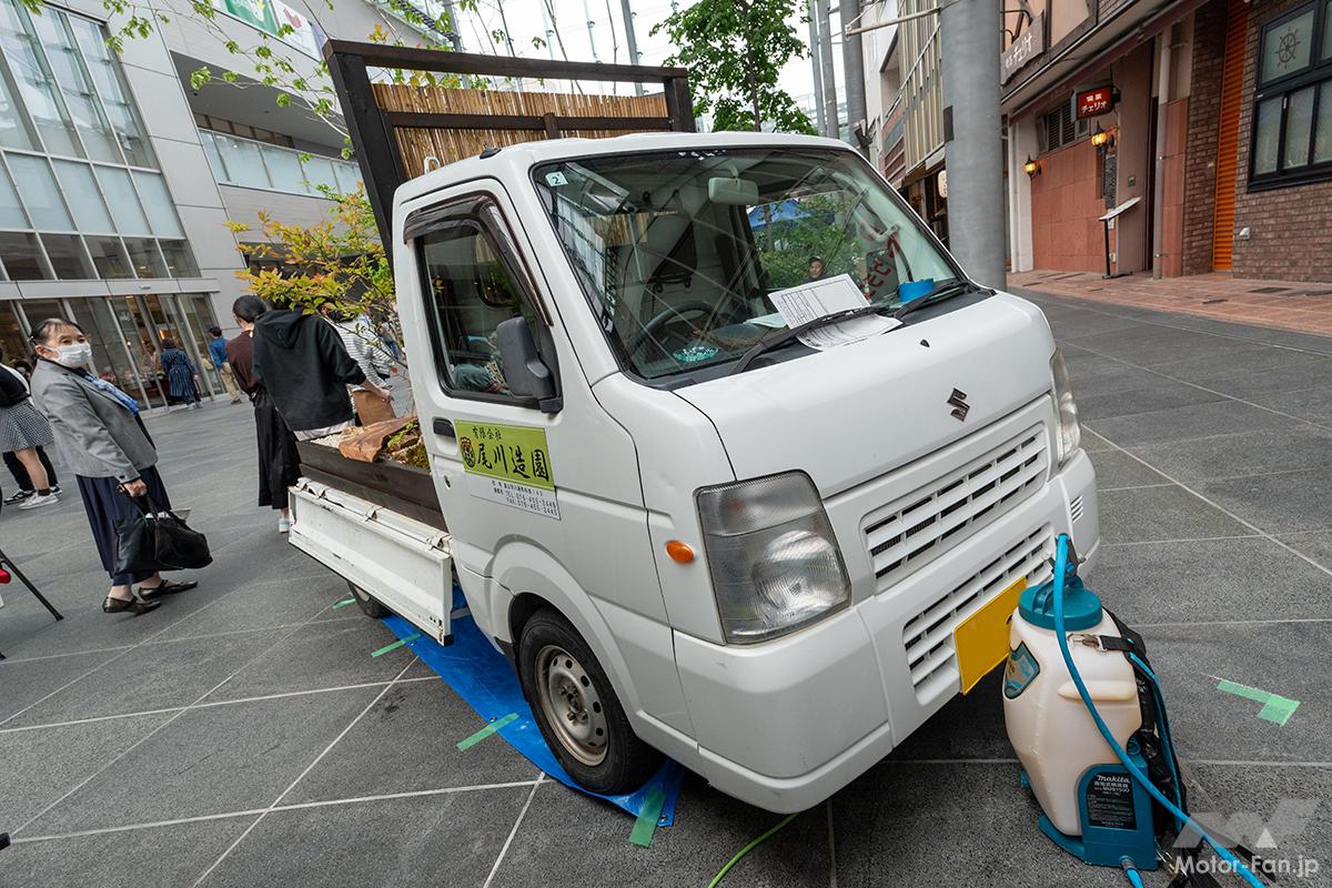 軽トラ庭園】美しすぎる和洋一体!? えっ軽トラックの荷台が植木鉢って