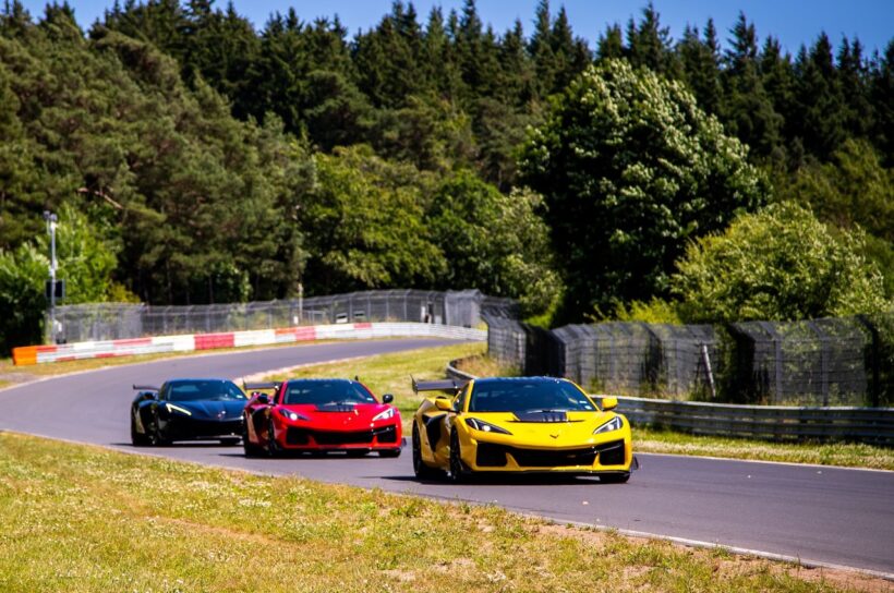 シボレーが、最新世代のコルベット Z06、ZR1、ZR1Xをニュルブルクリンク・ノルトシュライフェに持ち込み、タイムアタックを実施した。