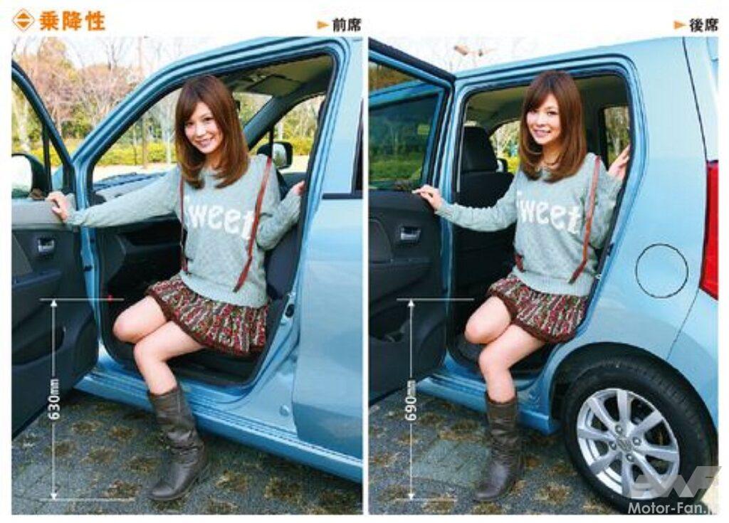「ワゴンR」の乗降性