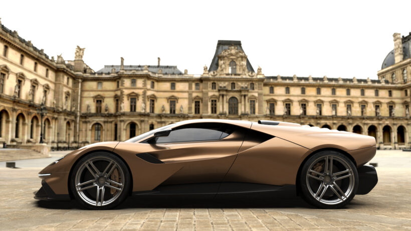 英国発のスーパースポーツ「ガラジスティ GP1」のエクステリア。