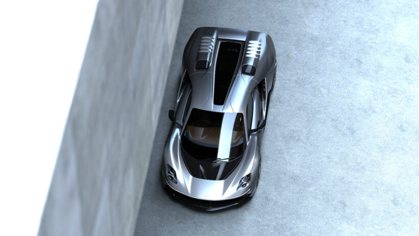 英国発のスーパースポーツ「ガラジスティ GP1」のエクステリア。