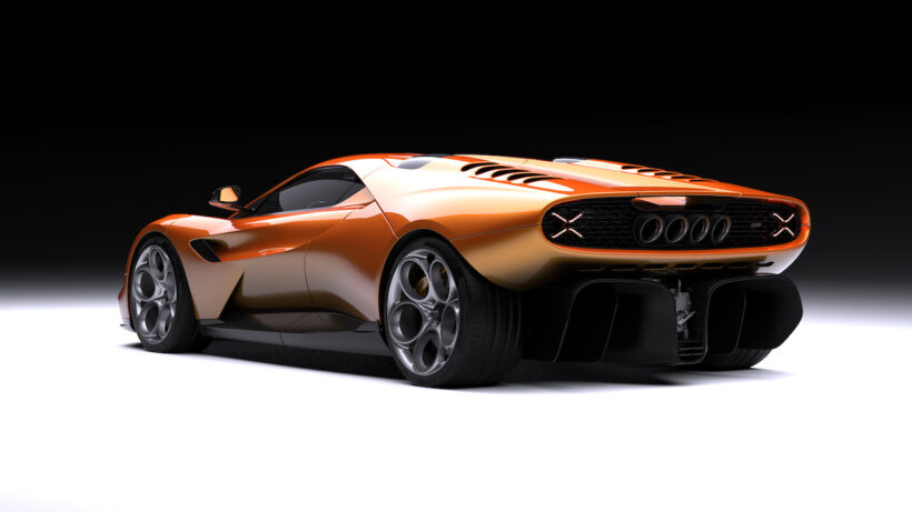 英国発のスーパースポーツ「ガラジスティ GP1」のエクステリア。