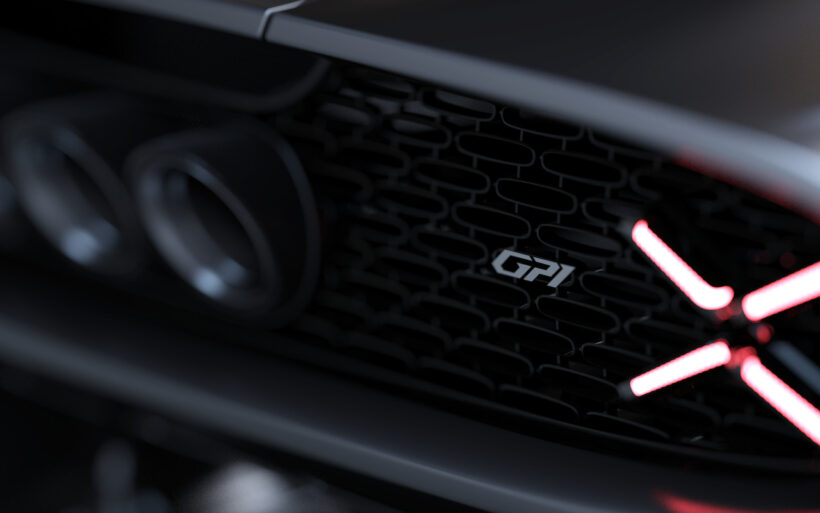 英国発のスーパースポーツ「ガラジスティ GP1」のエクステリア。