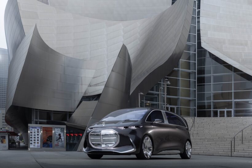 新世代MPVコンセプト「メルセデス・ベンツ ヴィジョン V」のエクステリア。