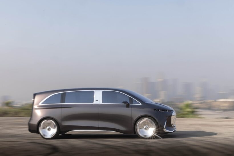 新世代MPVコンセプト「メルセデス・ベンツ ヴィジョン V」のエクステリア。