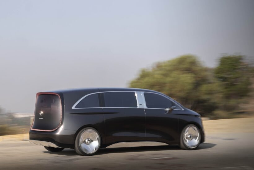 新世代MPVコンセプト「メルセデス・ベンツ ヴィジョン V」のエクステリア。