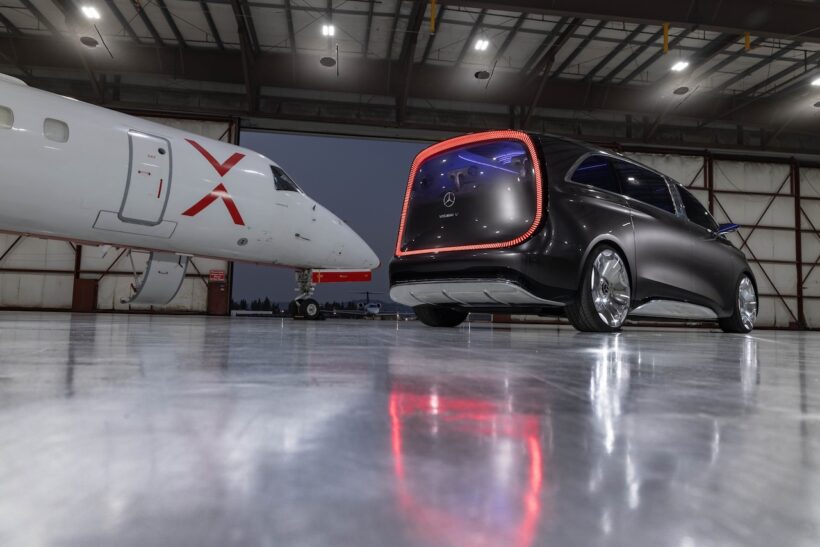 新世代MPVコンセプト「メルセデス・ベンツ ヴィジョン V」のエクステリア。