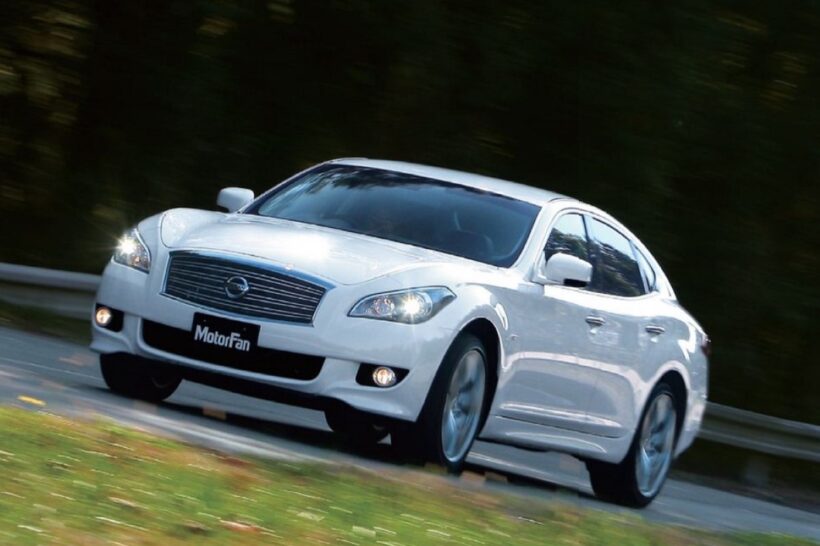 2009年に米国で発表された「インフィニティM」(写真は日本仕様の2代目「フーガ」)