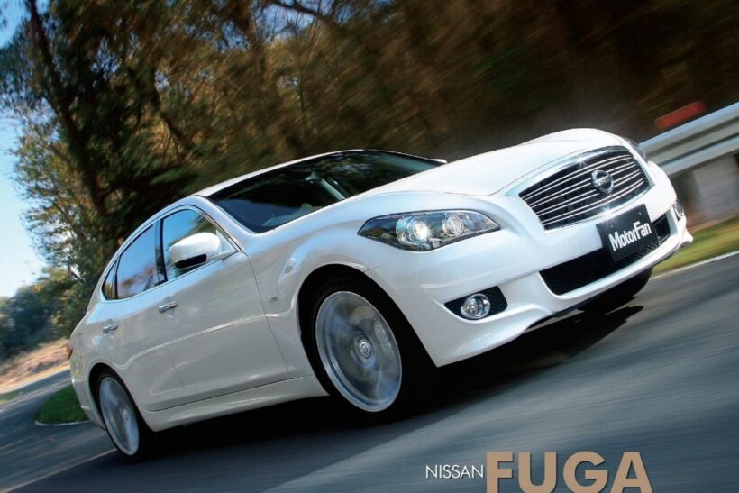 2009年に米国で発表された「インフィニティM」(写真は日本仕様の2代目「フーガ」)