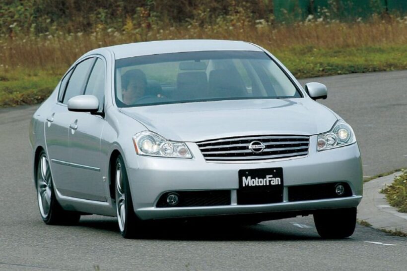 2005年に北米でデビューした「インフィニティM35」(写真は日本仕様の初代「フーガ」)