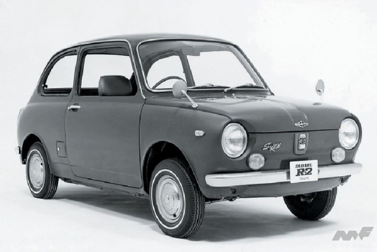 名車スバル360の後継車「スバルR-2」、てんとう虫からベーシックな2BOX