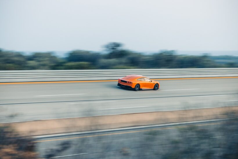 耐久走行チャレンジを敢行した「コンセプト AMG GT XX」。