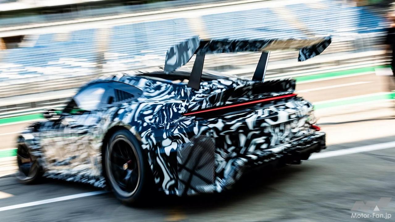 新しい エアロもエンジンも“徹底的に最適化”、ポルシェ最速レーサー・新型911