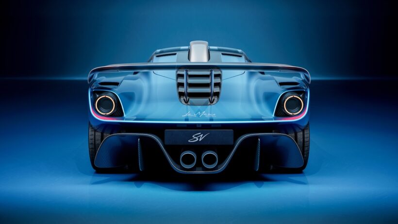 ゴードン・マレー・スペシャルビークルズが発表した「GMSV ル・マン GTR GTR」のエクステリア。