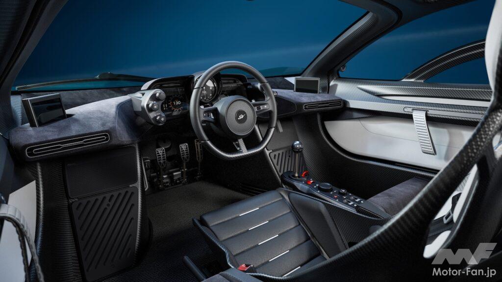 ゴードン・マレー・スペシャルビークルズが発表した「GMSV ル・マン GTR GTR」のコクピット。