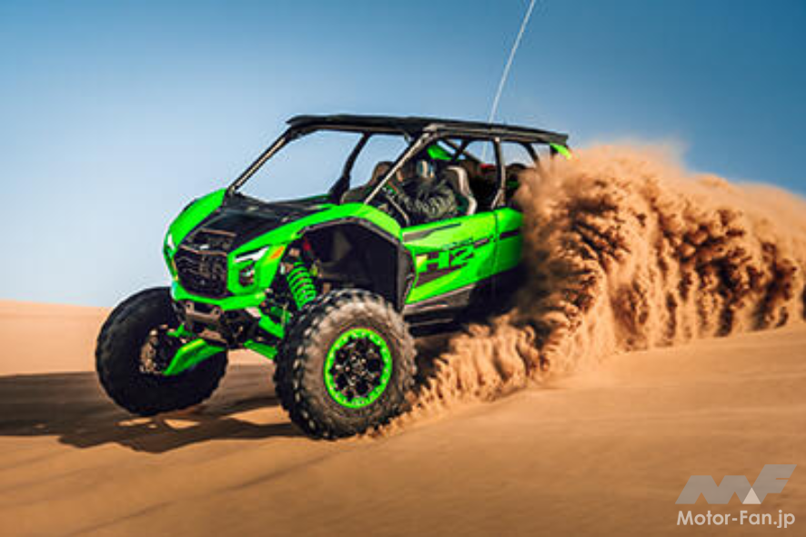 カワサキ初のスーパーチャージャーエンジン搭載オフロード四輪「TERYX4