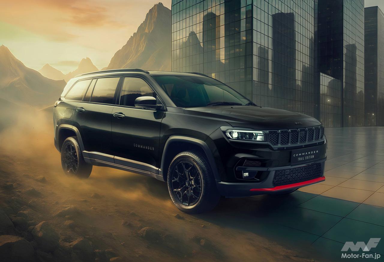 ジープの7シーターSUV「コマンダー」にレッドアクセントが冴える