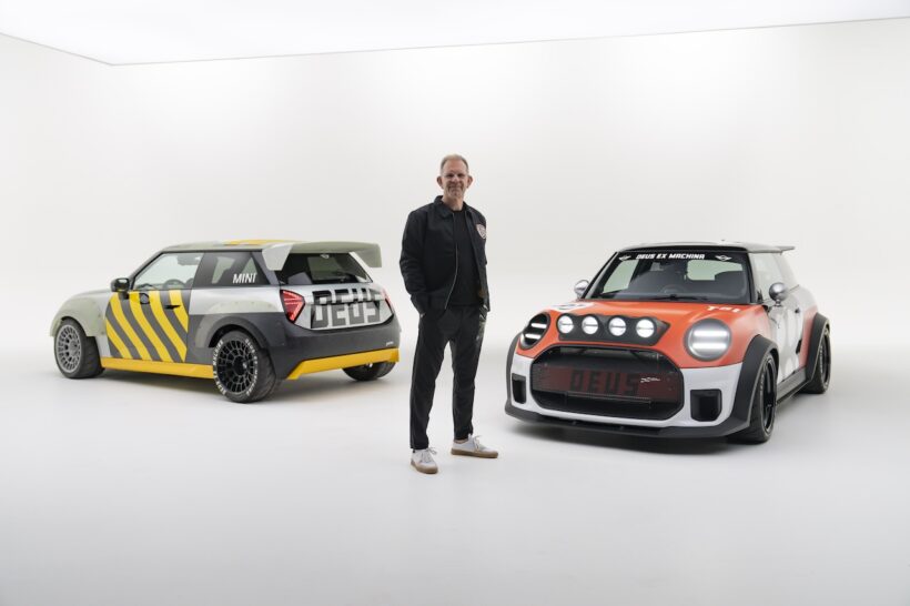 MINIとデウス エクス マキナによるコラボレーションモデル「スケグ（Skeg）」と「マキナ（Machina）」。