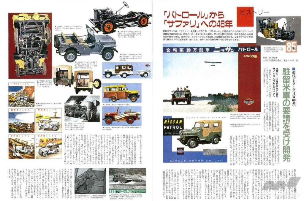 初代パトロール、当時のカタログから