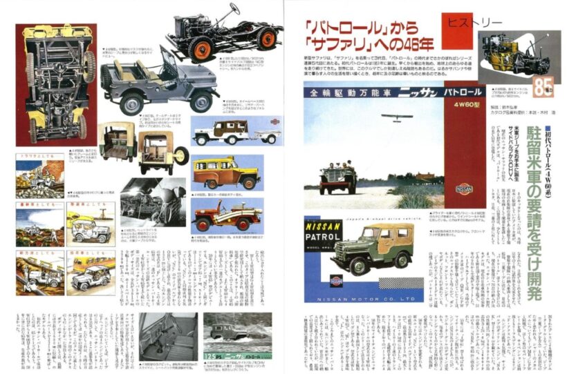 初代パトロール、当時のカタログから