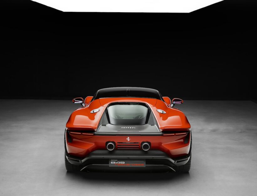 新型プラグインハイブリッドスーパースポーツ「フェラーリ 849 テスタロッサ」のエクステリア。