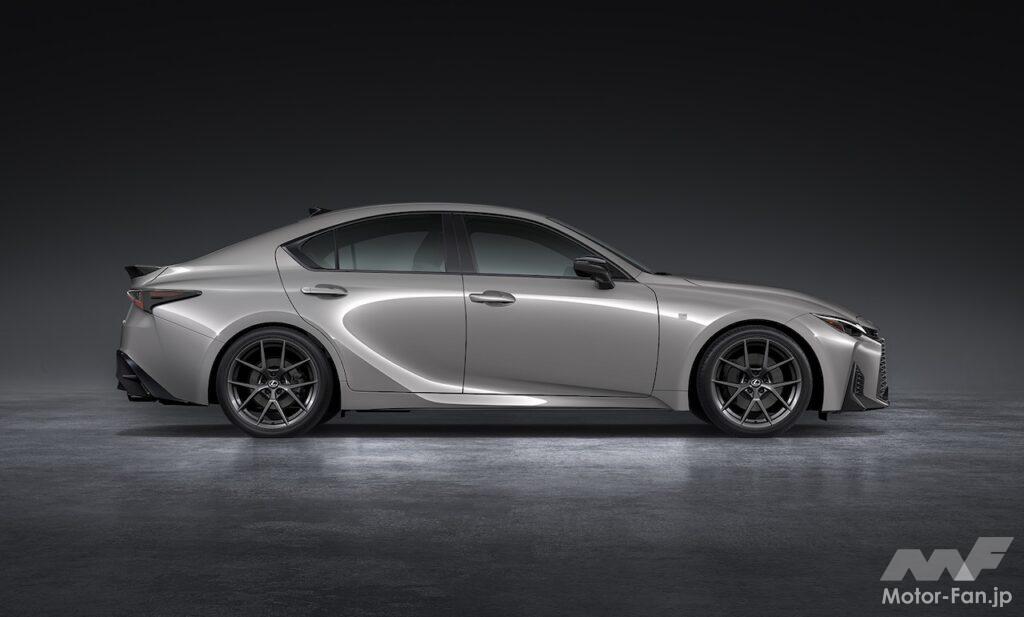 内外装を刷新した「レクサス IS」改良新型のエクステリア。