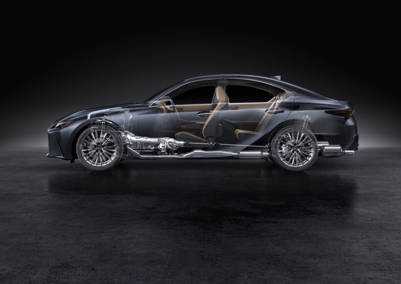 内外装を刷新した「レクサス IS」改良新型のパワートレイン。