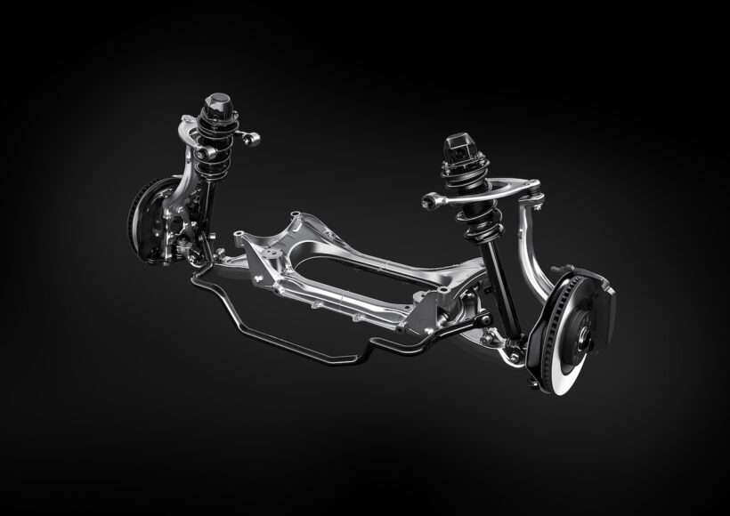 内外装を刷新した「レクサス IS」改良新型の足まわり。