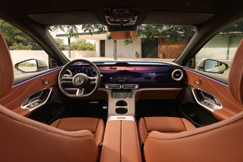 「メルセデス・ベンツ GLC with EQ テクノロジー」のインテリア。