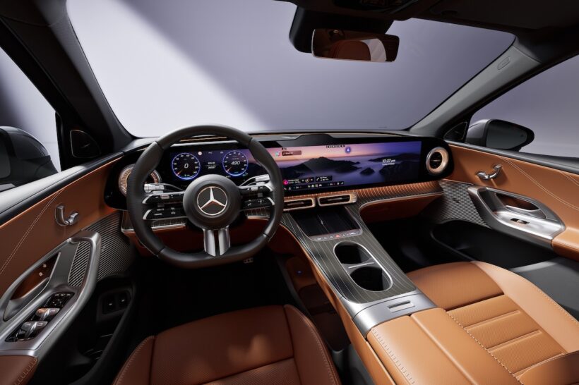 「メルセデス・ベンツ GLC with EQ テクノロジー」のインテリア。