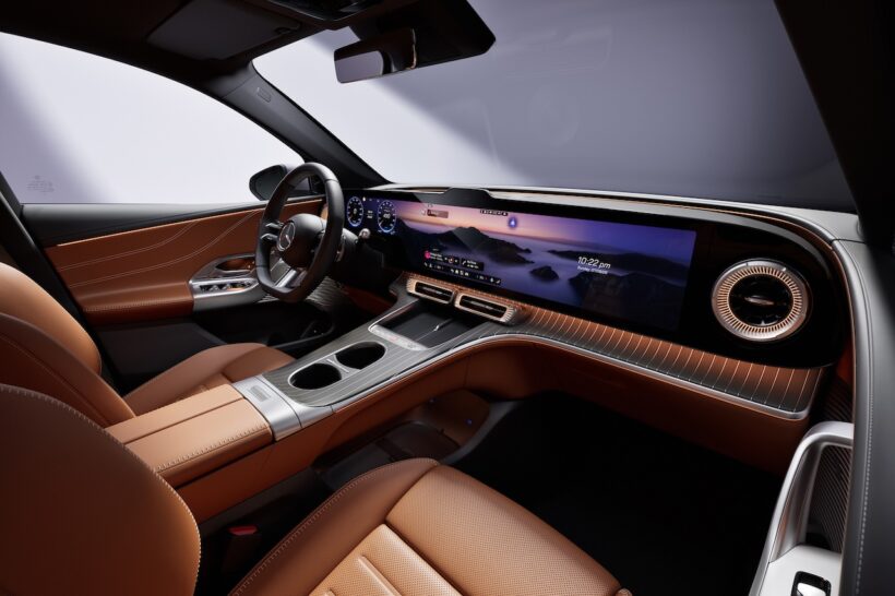 「メルセデス・ベンツ GLC with EQ テクノロジー」のインテリア。