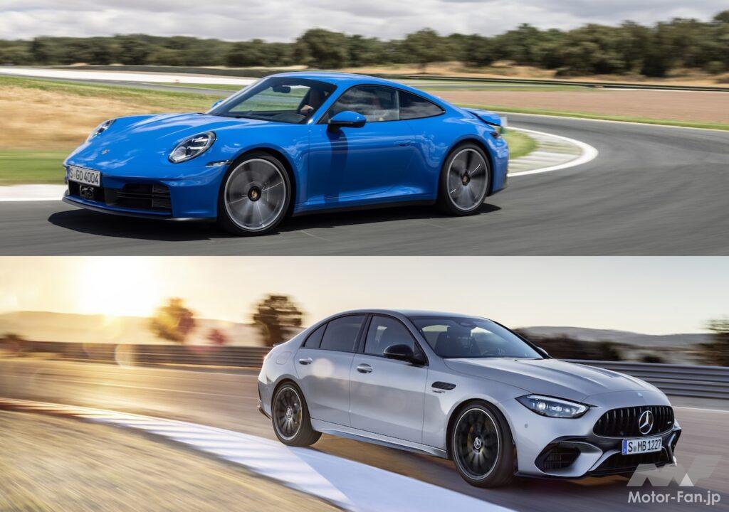 Porsche 911 Carrera × Mercedes-AMG C 63 S E PERFORMANCE