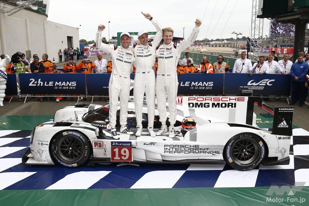 ポルシェ 919 ハイブリッドが、ル・マン24時間レースで優勝。