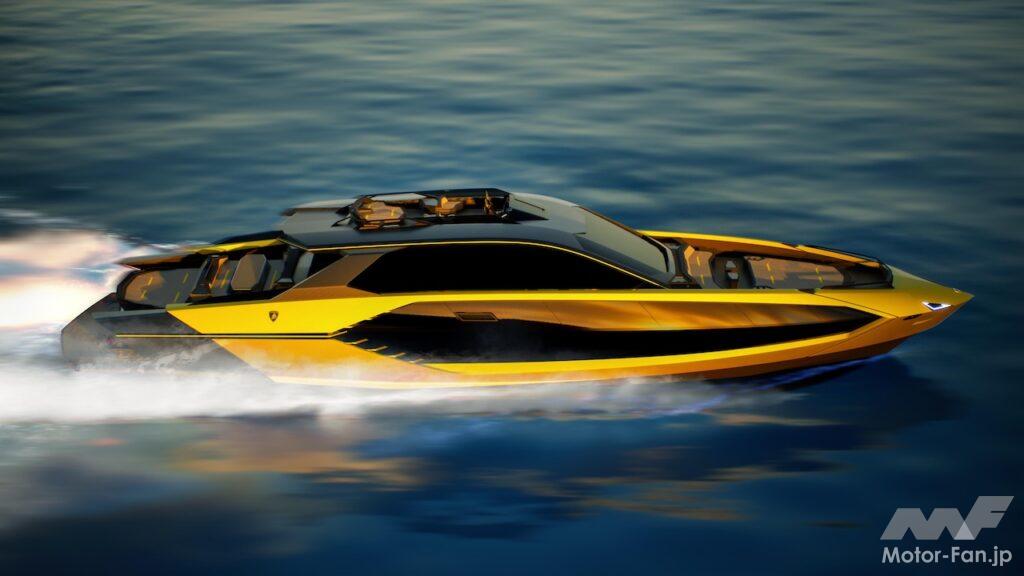 モナコ・ヨットショーで公開された高級ヨット「テクノマール フォー ランボルギーニ 101FT」。