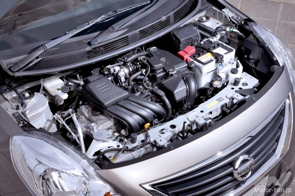 「ラティオ」のダウンサイジングした1.2L 直3 エンジン