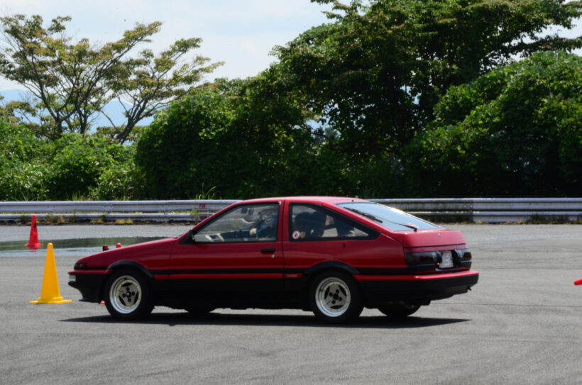 山田弘樹さんのAE86。山田さんはモータースポーツ分科会の発案者でもある。