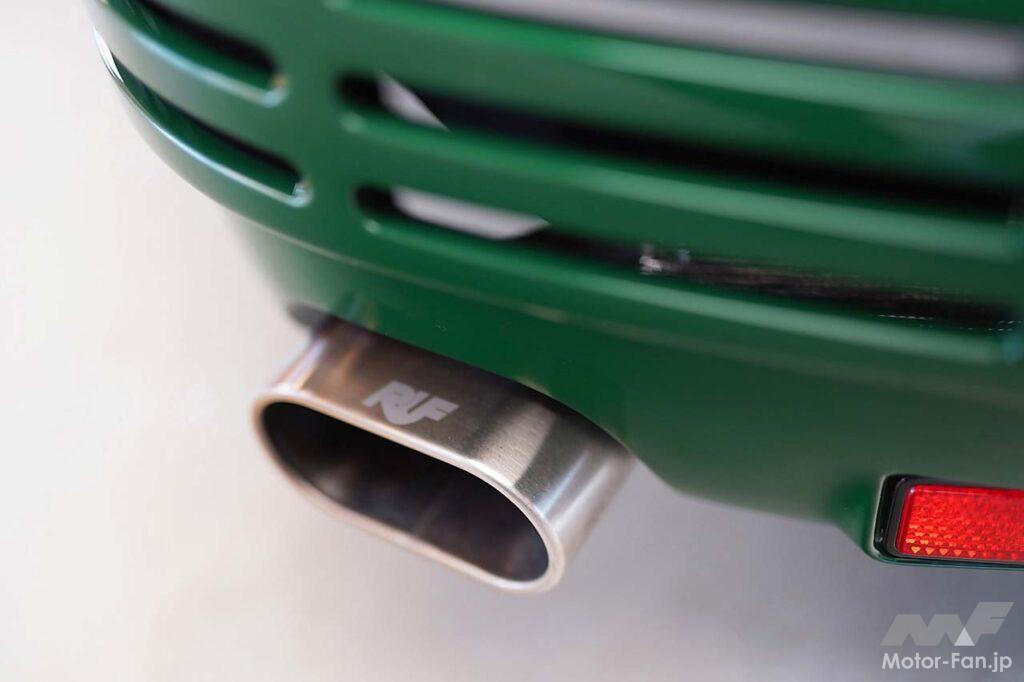 ダックテールタイプのリヤスポイラーを装着。ライト類もすべてオリジナルだ。