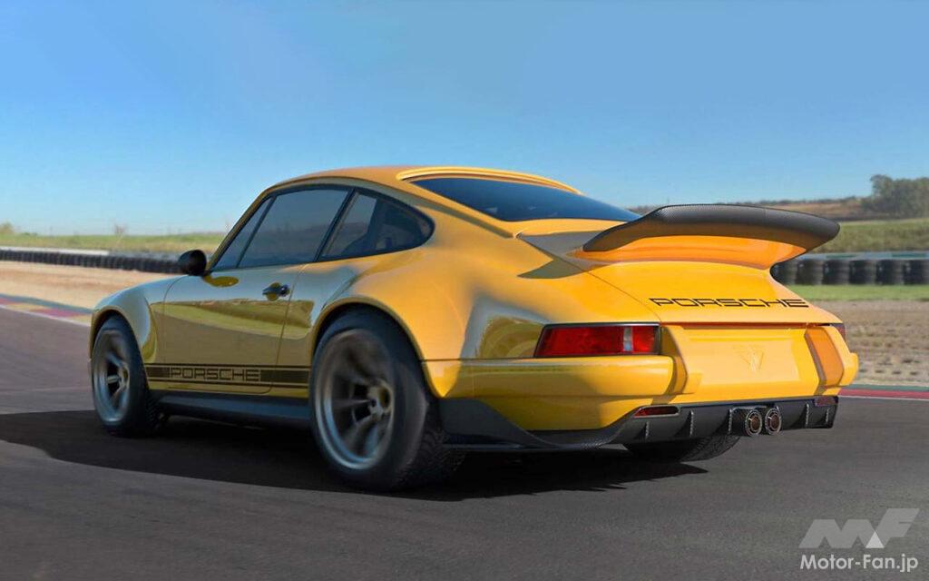 【Theon Design】イギリスのテオン・デザインからリリースされているレストモッド911は、964型911をベースとするもの。ここで紹介するトップモデルの「テオンR」は、1970年代の911RSRにデザインのインスピレーションを得たモデルだ。独自のDOHC 4バルブヘッドを持つ4.0リッターの水平対向6気筒エンジンは500PS以上の最高出力を発揮する。■ https://theondesign.com/