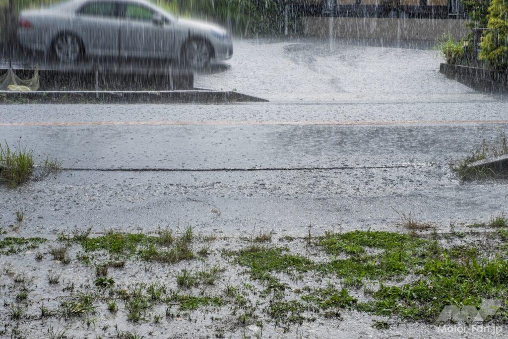 豪雨の写真