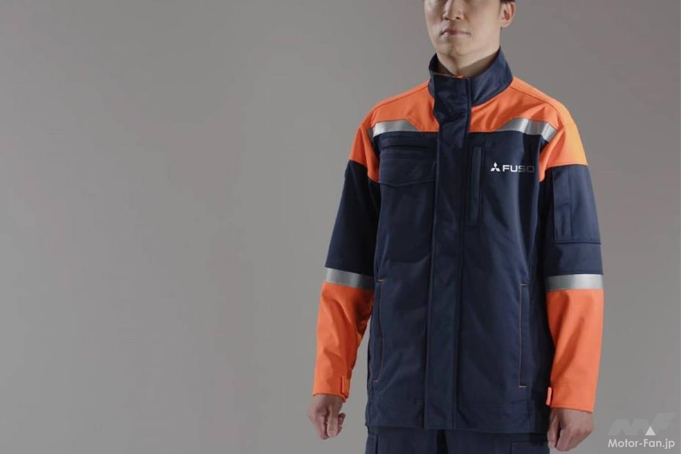 三菱ふそう・ミドリ安全・日本ゴアが世界初のEV対応業務専用作業服を