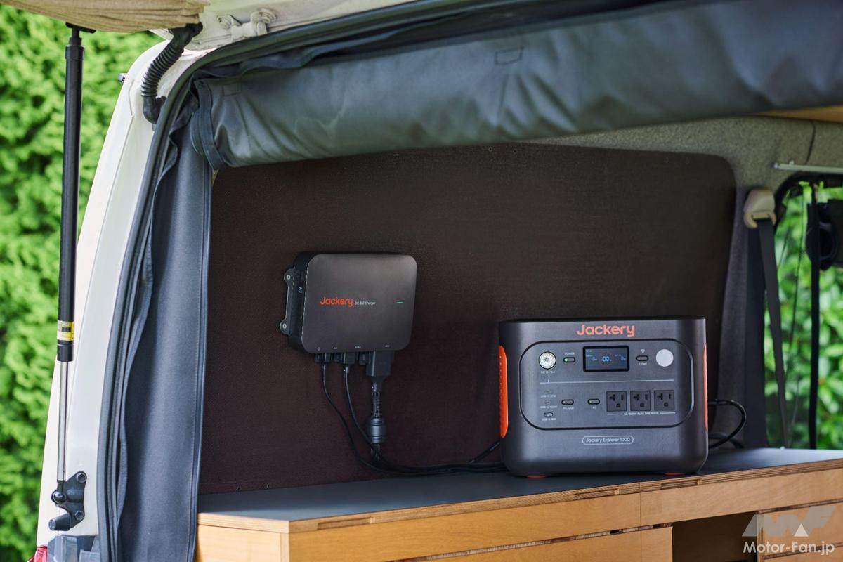 アクセサリーソケットの約6倍の充電速度！ ポータブル電源JACKERY専用