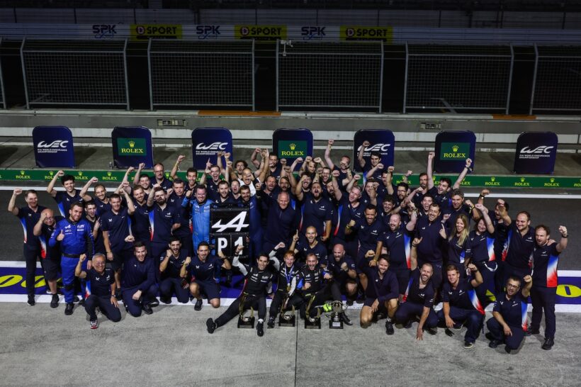 セーフティカー導入により、順位を大きく落としていたA424 35号車が優勝圏内に浮上。的確なピット戦略もあり、アルピーヌ初となるWEC勝利を獲得した。