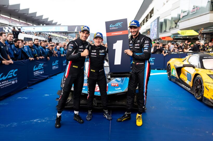 セーフティカー導入により、順位を大きく落としていたA424 35号車が優勝圏内に浮上。的確なピット戦略もあり、アルピーヌ初となるWEC勝利を獲得した。