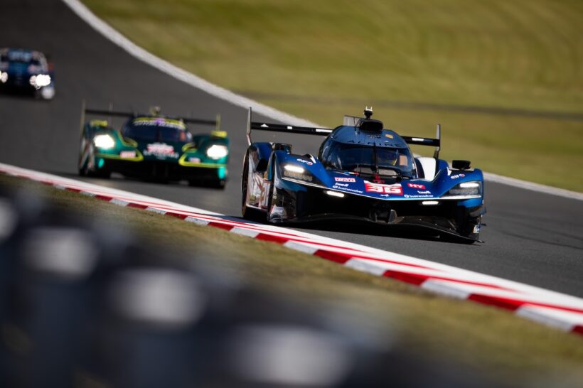 WEC第7戦富士6時間レースを走行する、アルピーヌのハイパーカー「A424」。