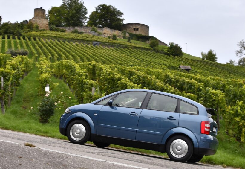 かつてアウディが販売したアルミニウム製コンパクトカー「A2」。