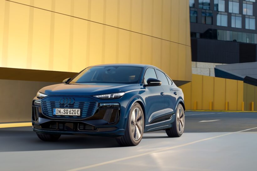 「アウディ SQ6 スポーツバック e-tron」のエクステリア。